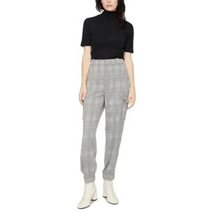 Sanctuary Womens The Commander Houndstooth Cargo Casual Pants B/W Size 29